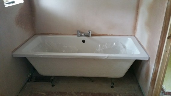 Bath installed